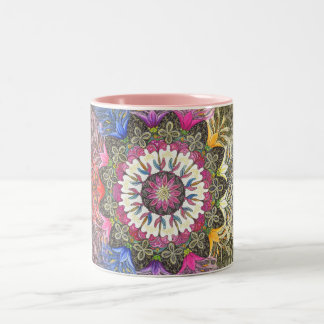 Bicolor Nueva taza de la mandala de la diosa