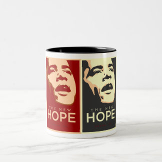 Bicolor Obama "la taza de la nueva esperanza" -