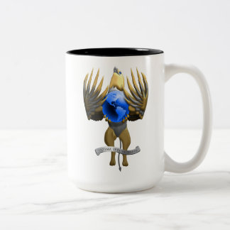 Bicolor ~ OrbitalDefense.com de la taza del escudo de