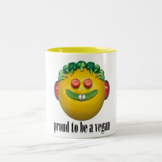Bicolor Orgulloso ser una taza del vegano