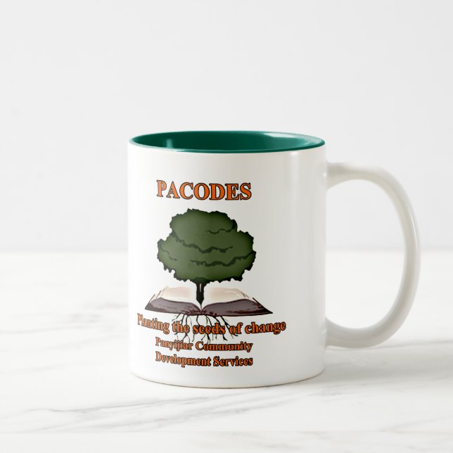Bicolor PACODES dos-entonó la taza de café (Derecha)