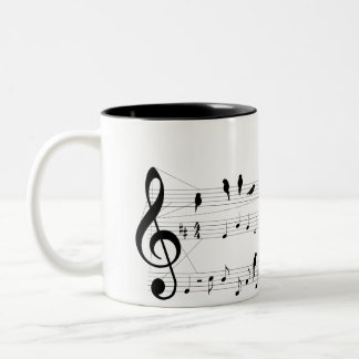 Bicolor Pájaro en una taza de la cuenta