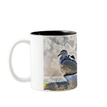 Palomas en la taza de café de los cielos/taza