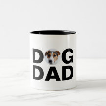 Papá Perro, Taza de Café de Dos Tonos Regalo de Pa
