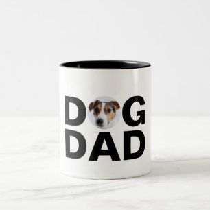 Bicolor Papá Perro, Taza de Café de Dos Tonos Regalo de Pa