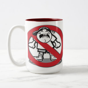 Bicolor Pare la taza de café de gimoteo