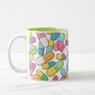 Bicolor Pastillas Felices - Taza (Lima)
