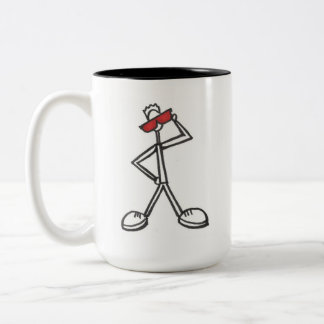 Bicolor peh_onMug - taza + cuadrado rojo