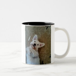 Bicolor Pensamiento en usted taza