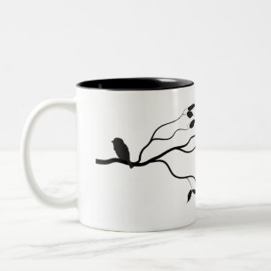 Bicolor Pequeña taza del pájaro