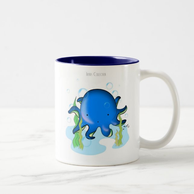 Bicolor Pequeña taza del pulpo (Derecha)