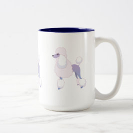 Bicolor perros: ¡Caniche! taza
