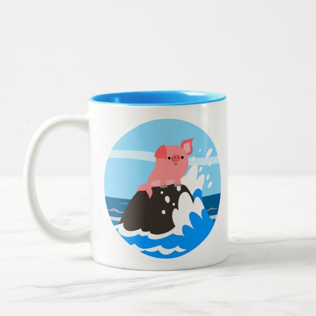 Bicolor Personalizado educada Merpig en una taza de rock (Izquierda)