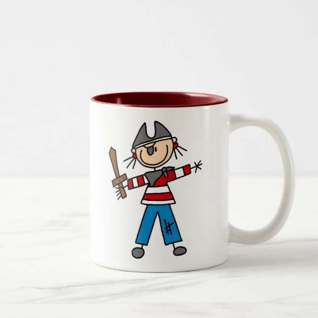 Bicolor Pirata con la taza de la espada (Derecha)