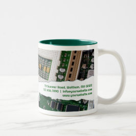 Bicolor Plantilla de Taza para Negocio de Reparación de Co