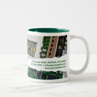 Bicolor Plantilla de Taza para Negocio de Reparación de Co