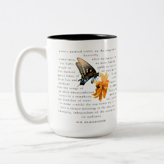 Bicolor “Poesía Pintada Suavemente” – Taza por H.G. Alexan