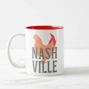 Bicolor Pollo caliente de Nashville - taza
