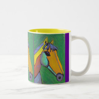 Bicolor Potro pintado - taza del diseñador