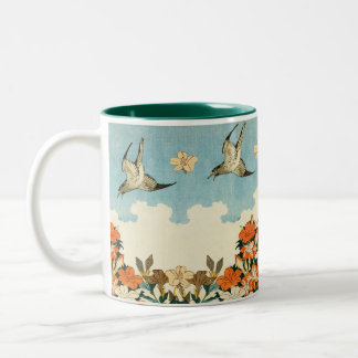 Bicolor "Primavera" - una taza de Hokusai