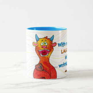 Bicolor Puntee al monstruo, taza