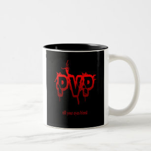 Bicolor PvP hasta su taza de café de corrimiento de los