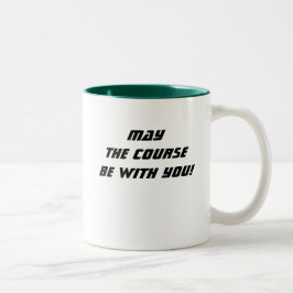 Bicolor ¡Que el curso esté contigo! taza de café