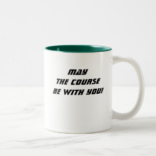 Bicolor ¡Que el curso esté contigo! taza de café