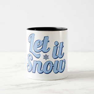 Bicolor "Que nieve, taza de invierno - regalo de vacacione