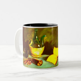 Bicolor Queso y Vino en Taza