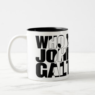 Bicolor ¿Quién es Juan Galt? taza 15oz