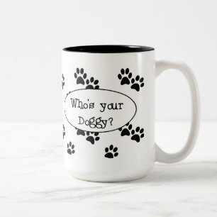 Bicolor Quién es su taza del perrito