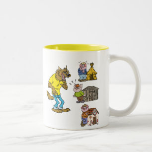 Bicolor ¿Quién le teme al Gran Lobo Bully? Taza