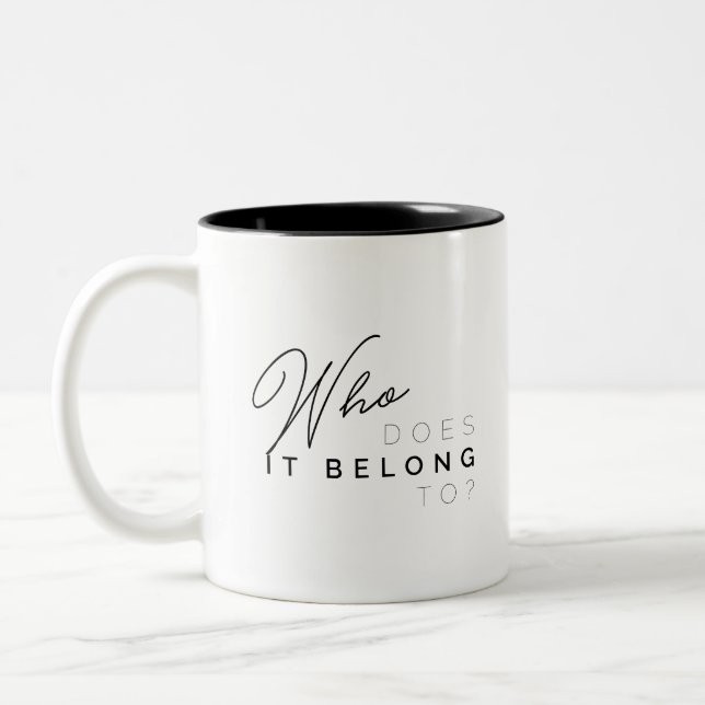 Bicolor ¿Quién pertenece? Taza 2 (Izquierda)