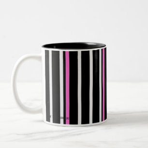 Bicolor Raya - negro/rosa - taza