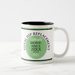 Bicolor Regalo divertido~ Taza de reemplazo de cadera bión