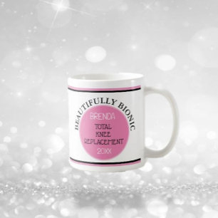 Bicolor Regalo divertido~ Taza de reemplazo de rodilla bió