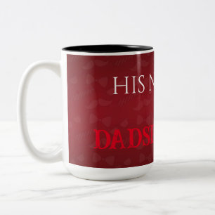 Bicolor Regalos personalizados del Día del Padre Taza Dads