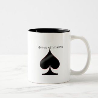 Bicolor Reina de la taza de las espadas