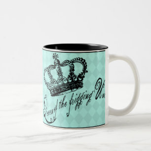Bicolor Reina de la taza del universo de Frigging