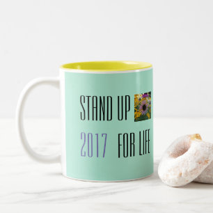BICOLOR REPRESENTE PARA ARRIBA LA TAZA 2017 DE LA VIDA