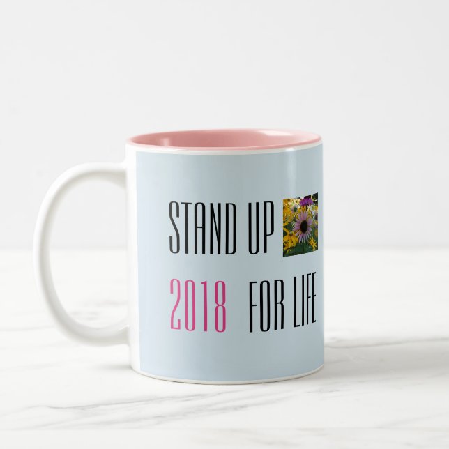 Bicolor Represente para arriba taza de la vida 2018 (Izquierda)