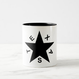 Bicolor República de la taza de café de Tejas