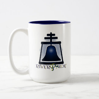 Bicolor RiverPride - taza de café dos entonada (15 onzas)