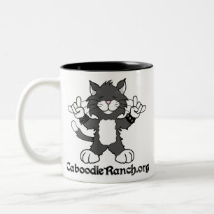 Bicolor "Roca de los gatos!" Taza