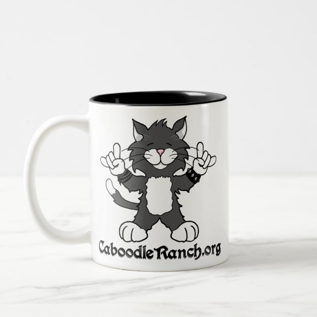 Bicolor "Roca de los gatos!" Taza (Izquierda)