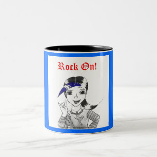 Bicolor ¡Rock On! Taza