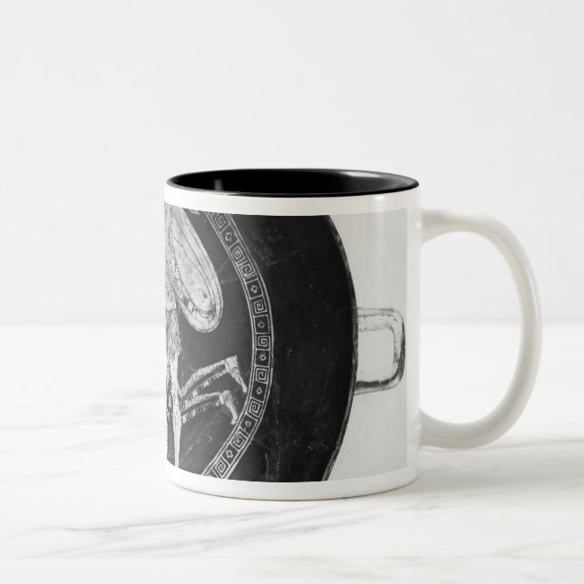 Bicolor Rojo-figura taza del ático (Derecha)