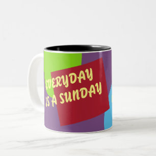 Bicolor Romper la taza de tiempo - Todos los días son domi