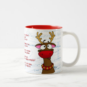Bicolor Rudolph, taza